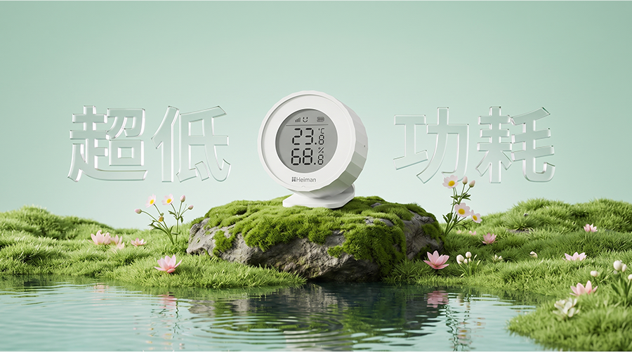 智能温湿度探测器 H1系列,低功耗设计 电池寿命长