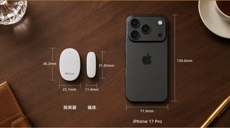 智能门窗探测器 D1系列,小巧机身<br>轻松融入家居环境