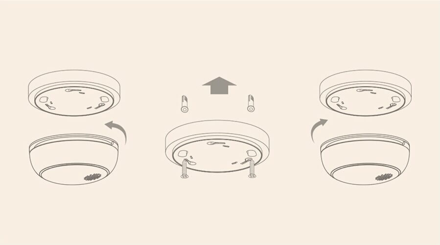 烟雾报警器 HS2SA-3 / HS2SA-3L,360°无角度限制,<br>批量安装更高效