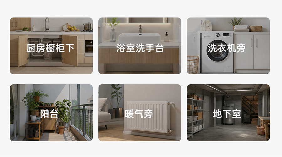 智能水浸探测器 L1,全屋多场景守护<br>精准防范每一处漏水隐患