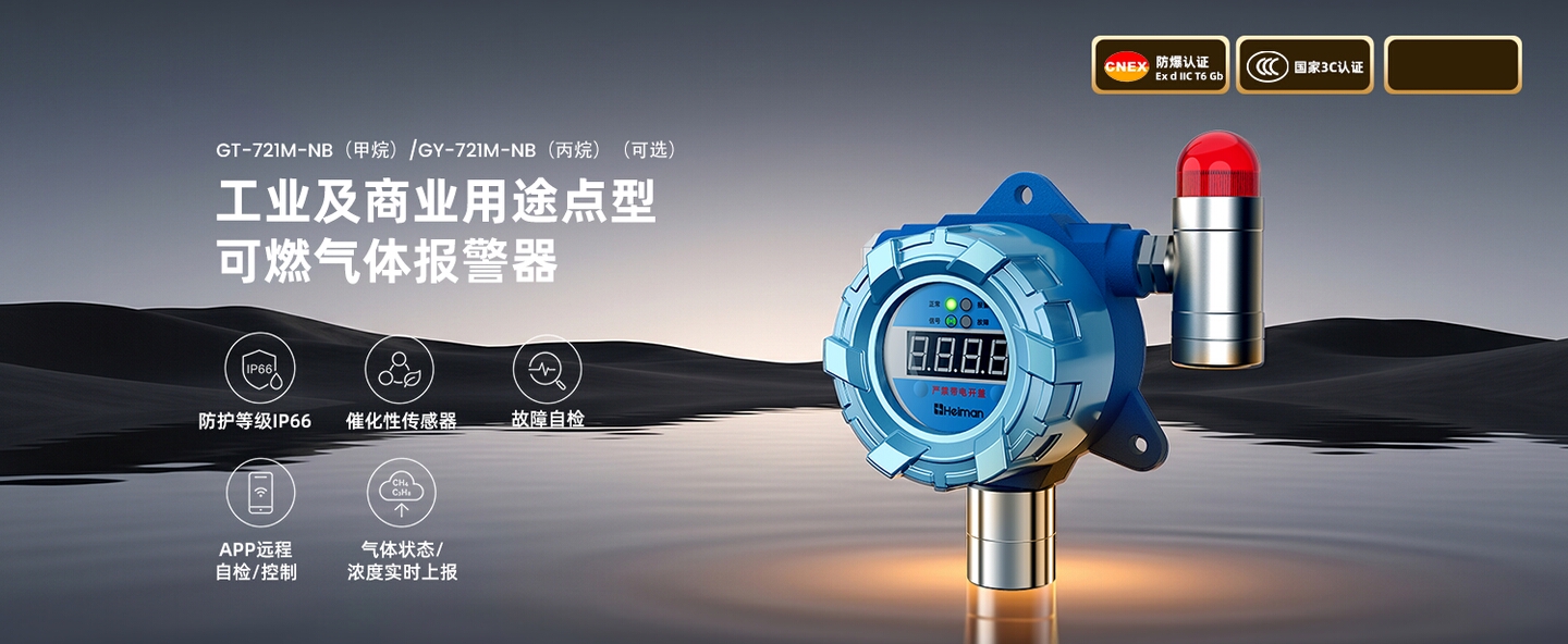 工业及商业用途点型可燃气体报警器 GT-721M-NB /  GY-721M-NB