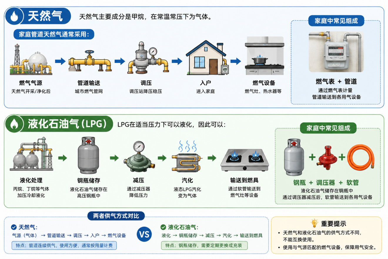 天然气和液化石油气